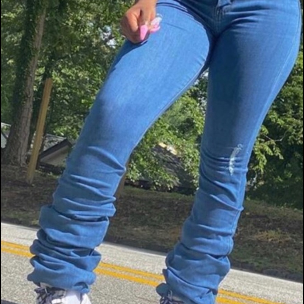Stacked Jeans